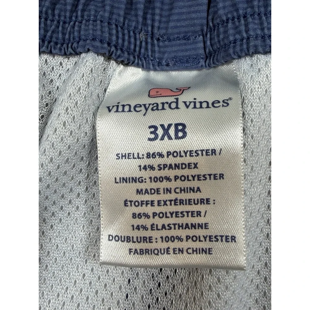 Vineyard Vines Board Shorts Mens 3XB Blue Big Island Swim Trunks Logo